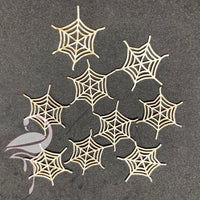 Halloween Spider webs x 9 pieces - 31 x 31mm