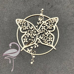 Butterfly x 3 pieces - 70 x 87mm - 1.5mm cardboard