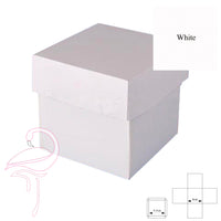 Exploding Box White 8cm - 300gsm with lid 20mm high