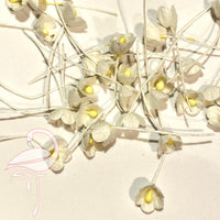 Paper Flowers - White 10mm x 25pcs