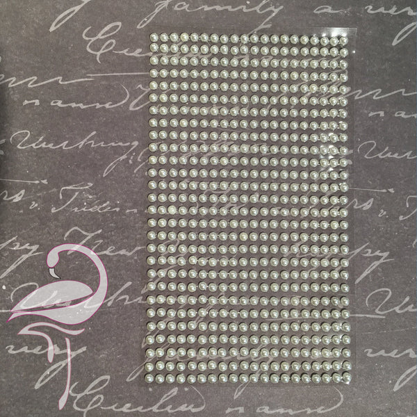 Self-Adhesive Imitation Pearls (Acrylic) - 4mm (522pc)