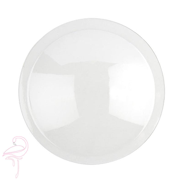 Translucent plastic dome - 10cm x 5 pcs - Flamingo Craft