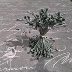 Stamens Matt Heart 3mm Dark Grey- Pack of 100
