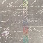 Washi Tape Glittered Pastels - Pattern 3 - 18mm x 1m - Flamingo Craft