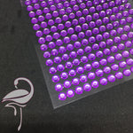 Self-Adhesive Rhinestones Purple 6mm