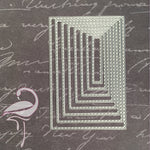 Die - Nest Rectangle x 8 - 120 x 80mm - Flamingo Craft