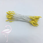 Stamens Matt Yellow 3mm x 100 pieces