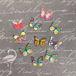Buttons Wooden Butterflies Mixed - 20 x 29mm x 10 pcs - Flamingo Craft