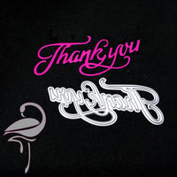 Die - Thank You (Large) - 46 x 94mm - Flamingo Craft
