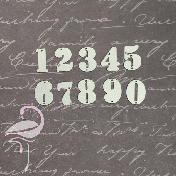 Die - Numbers - 18 x 25mm - Flamingo Craft