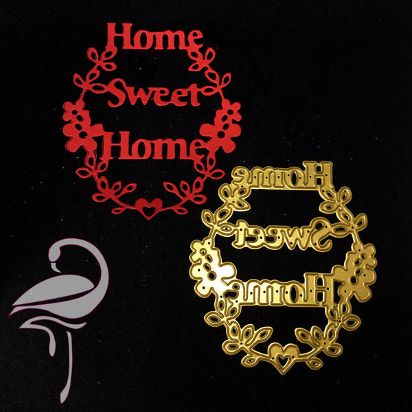 Die - Home Sweet Home - 85 x 90mm - Flamingo Craft