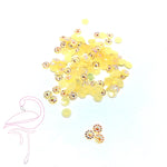 Rhinestone Flat back resin light peach - 4mm x 144pcs - Flamingo Craft