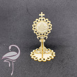 3D Chalice with Host with detailed border 80 x 45mm - 1.5mm