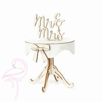3D Mr & Mrs Wedding Table - Size 50 x 74mm