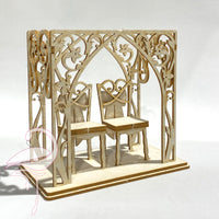 3D Wedding Chairs in Gazebo - Size 82 x 47 x 73mm