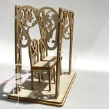 3D Wedding Chairs in Gazebo - Size 82 x 47 x 73mm