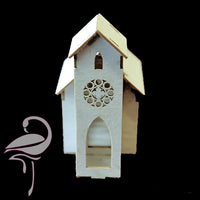 3D Church - 65mm high - cardboard 1mm thick