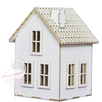 3D House - Design 3 - 35 x 25 x 80mm - cardboard 1mm thick.