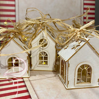 3D Set of 4 Pendant Houses