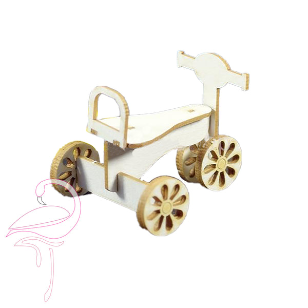 3D Tricycle - 47mm high - 1.5mm cardboard
