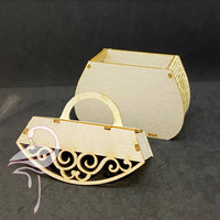 3D Handbag - 48 x 70 x 35mm - cardboard 1.5mm thick