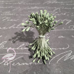 Stamens Matt Heart 3mm Pale Pistacchio- Pack of 100 - Flamingo Craft
