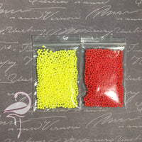 Styrofoam Balls - 3mm Red & Yellow - Flamingo Craft
