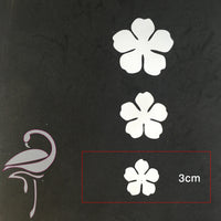 Petals to create flowers - P4 - white foamiran 0.6mm - 3cm