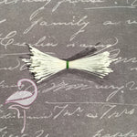 Stamens Matt Pointed White 1.5mm x 100 pieces - Flamingo Craft