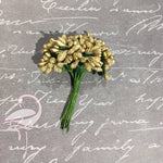 Stamens 2.5cm Gold Wreath x 12pcs