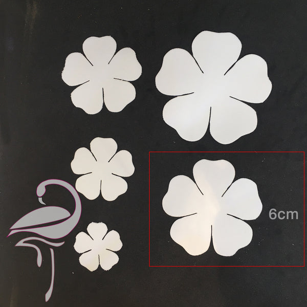 Petals to create flowers - P1 - white foamiran 0.6mm - 6cm