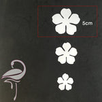 Petals to create flowers - P4 - white foamiran 0.6mm - 5cm