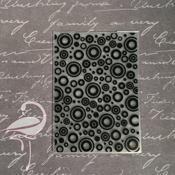 Embossing Folder - Circles 105 x 147.5mm - Flamingo Craft