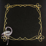 Frame elegant swirls - 145 x 145 - white cardboard 1mm - Flamingo Craft