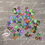 Sequin Flower 10mm PVC Mixed x 100 pcs