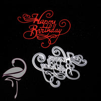 Die - Happy Birthday 73 x 100mm - Flamingo Craft