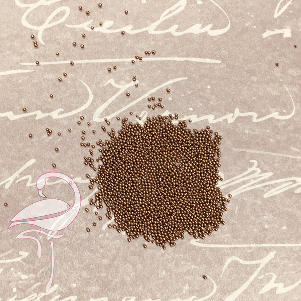 Micro Beads Brown/Beige 3 (25g) - Flamingo Craft