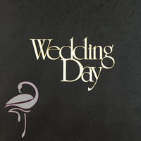 Wedding Day - 60 x 90mm - cardboard 1mm thick