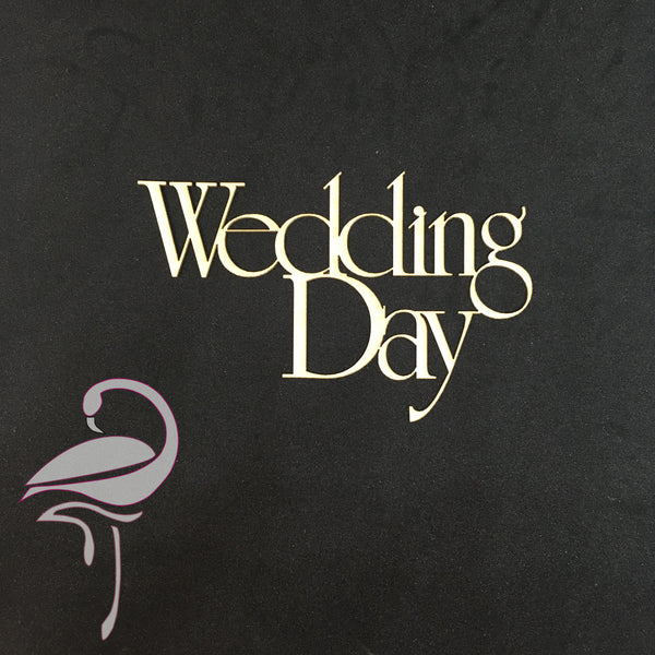 Wedding Day - 60 x 90mm - cardboard 1mm thick