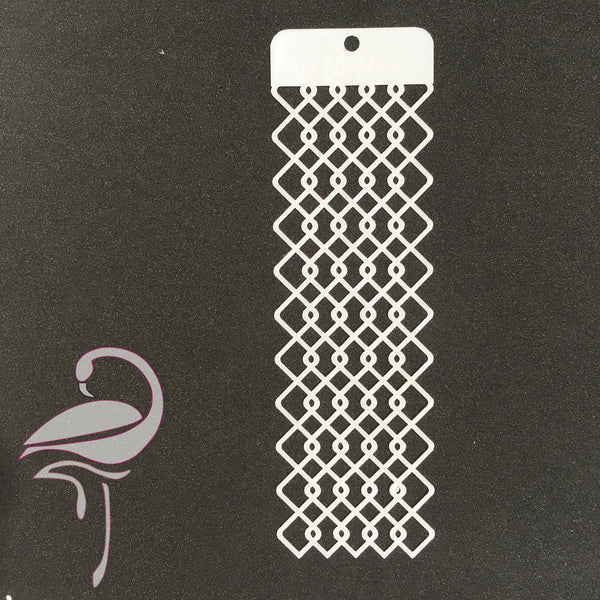 Stencils for mixed media "Grid" - 125 x 95mm - Flamingo Craft