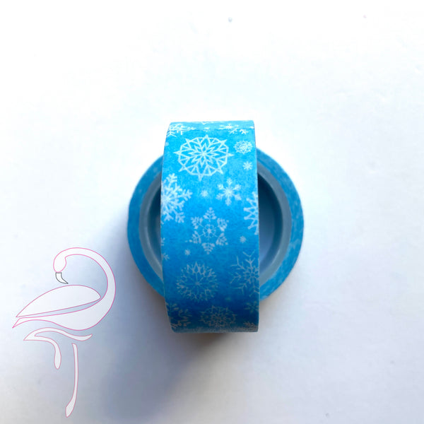 Washi Tape - Turqouise Snowflakes