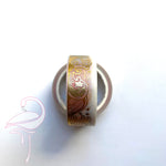 Washi Tape - Gold Waves on Pastels