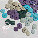 Buttons - Mixed lot of textured resin buttons