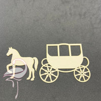 Wedding Carriage with Horse x 3 sets