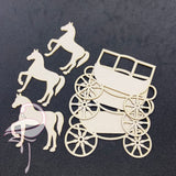 Wedding Carriage with Horse x 3 sets