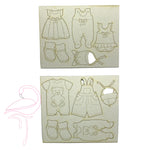 Baby clothes set of 10 pieces - cardboard 1.5mm thick