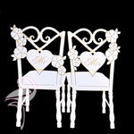 Mr & Mrs Wedding Chairs - 75 x 75mm - 1.5mm cardboard