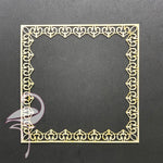 Frame square with intricate design - 126 x 126mm