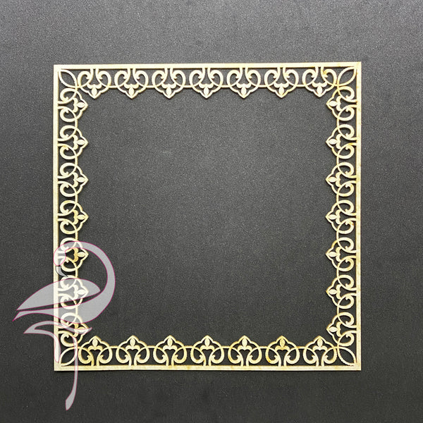 Frame square with intricate design - 126 x 126mm