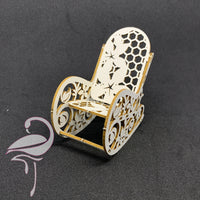 3D Rocking Chair - 65 x 55 x 36mm - Cardboard